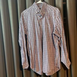 Like New Vineyard Vines Mens Button Up Oxford Dress Shirt Purple size M medium